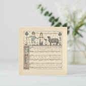 Walter Crane Baa Baa schwarzes Schaf Kinderreim (Stehend Vorderseite)
