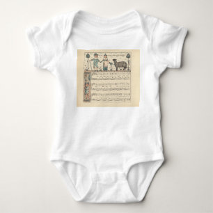 Walter Crane Baa Baa schwarzes Schaf Kinderreim Baby Strampler