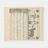 Walter Crane Baa Baa schwarzes Schaf Kinderreim Fleecedecke (Vorderseite (Horizontal))
