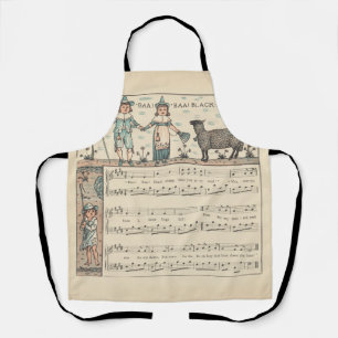 Walter Crane Baa Baa schwarzes Schaf Kinderreim Schürze