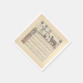 Walter Crane Baa Baa schwarzes Schaf Kinderreim Serviette (Ecke)
