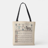 Walter Crane Baa Baa schwarzes Schaf Kinderreim Tasche (Rückseite)