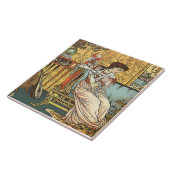 Walter Crane Beauty & Beast Repro Beauty Tile Fliese (Seite)