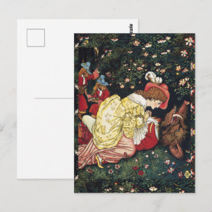 Walter Crane Beauty und die Bestie Postkarte