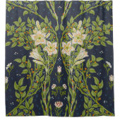 Walter Crane Berried Zweigstellen mit White Lilies Duschvorhang (Vorderseite)