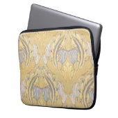 Walter Crane Blue White Tulips & Acanthus Laptopschutzhülle (Vorderseite Links)