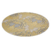 Walter Crane Blue White Tulips & Acanthus Schneidebrett (Ecke)