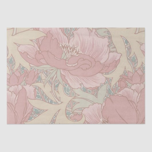 Walter Crane Blume Tissue Paper Seidenpapier (Vorderseite)