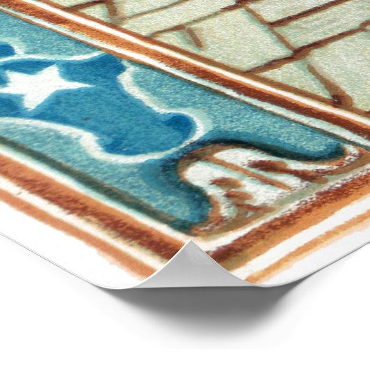 Walter Crane Columbia Courship United Staaten Poster (Ecke)