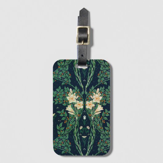 Walter Crane "Francesca" Botanical Gepäckanhänger (Vorderseite Vertikal)
