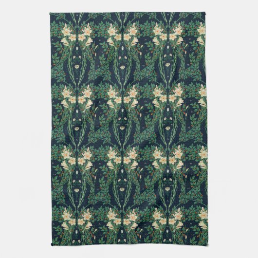 Walter Crane "Francesca" Botanical Geschirrtuch (Vertikal)