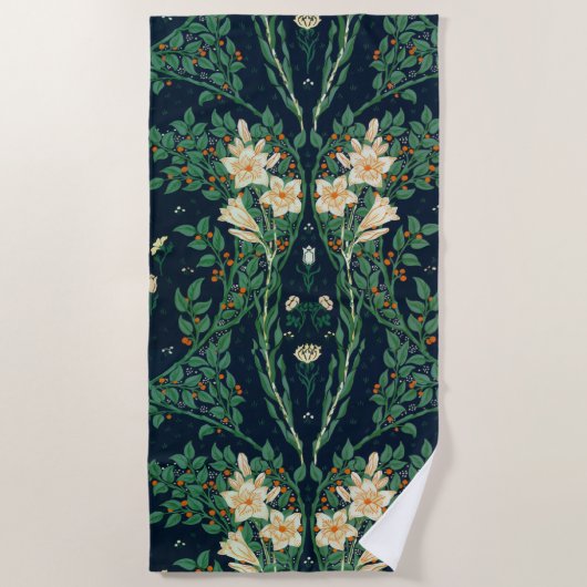 Walter Crane Francesca Botanisch Strandtuch (Vorderseite)