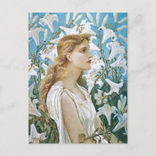 Walter Crane: Lilien Postkarte