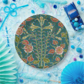 Walter Crane Lily and Rose Blume Design Pappteller (Party)