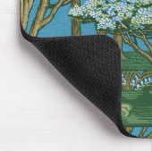 Walter Crane May Tree Wallpaper Green Blue Mousepad (Ecke)