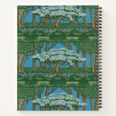 Walter Crane May Tree Wallpaper Green Blue Notizblock (Rückseite)