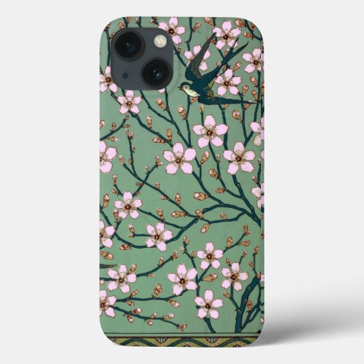 Walter Crane Schwalben und Mandeln Case-Mate iPhone Hülle (Rückseite)