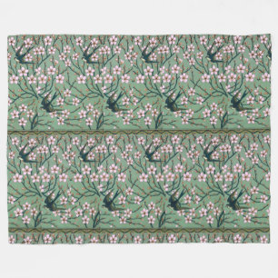 Walter Crane Schwalben und Mandeln Fleecedecke