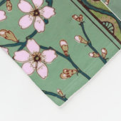 Walter Crane Schwalben und Mandeln Fleecedecke (Ecke)