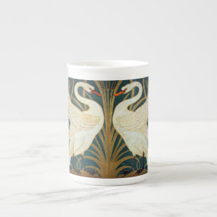 Walter Crane Schwan, Binse Und Iris Jugendstil Porzellantasse