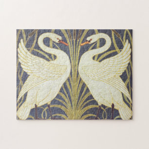 Walter Crane Schwan, Eilrush und Iris im Jugendsti Puzzle