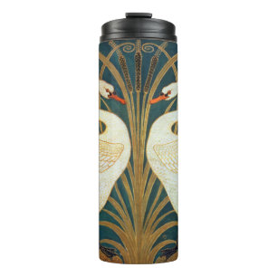 Walter Crane Schwan, Eilrush und Schwertlilie Art Thermosbecher