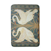 Walter Crane Swan, Rush and Iris Art Nouveau Badematte (Vorderseite Vertikal)