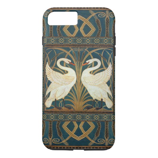 Walter Crane Swan, Rush and Iris Art Nouveau Case-Mate iPhone Hülle (Rückseite)