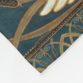 Walter Crane Swan, Rush and Iris Art Nouveau Fleecedecke (Ecke)