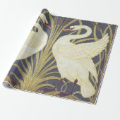 Walter Crane Swan, Rush and Iris Art Nouveau Geschenkpapier (Ungerollt)