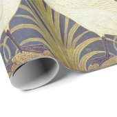 Walter Crane Swan, Rush and Iris Art Nouveau Geschenkpapier (Rolleneckpunkt)