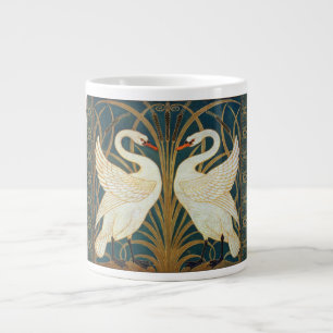 Walter Crane Swan, Rush and Iris Art Nouveau Jumbo-Tasse