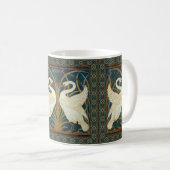 Walter Crane Swan, Rush and Iris Art Nouveau Kaffeetasse (VorderseiteRechts)