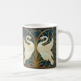 Walter Crane Swan, Rush and Iris Art Nouveau Kaffeetasse