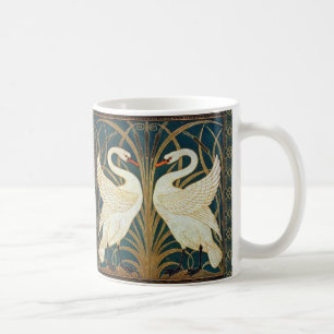 Walter Crane Swan, Rush and Iris Art Nouveau Kaffeetasse