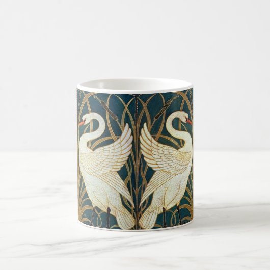 Walter Crane Swan, Rush and Iris Art Nouveau Kaffeetasse (Mittel)