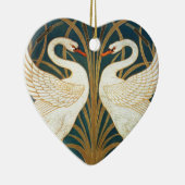Walter Crane Swan, Rush and Iris Art Nouveau Keramikornament (Rechts)