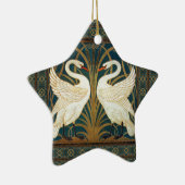 Walter Crane Swan, Rush and Iris Art Nouveau Keramikornament (Rechts)