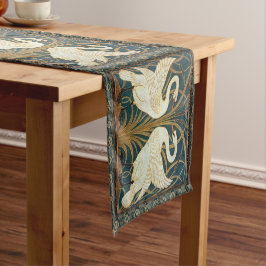 Walter Crane Swan, Rush and Iris Art Nouveau Kurzer Tischläufer