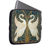 Walter Crane Swan, Rush and Iris Art Nouveau Laptopschutzhülle (Vorne Rechts)