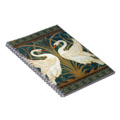 Walter Crane Swan, Rush and Iris Art Nouveau Notizblock (Rechte Seite)