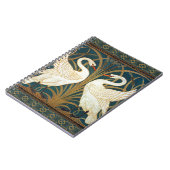 Walter Crane Swan, Rush and Iris Art Nouveau Notizblock (Linke Seite)