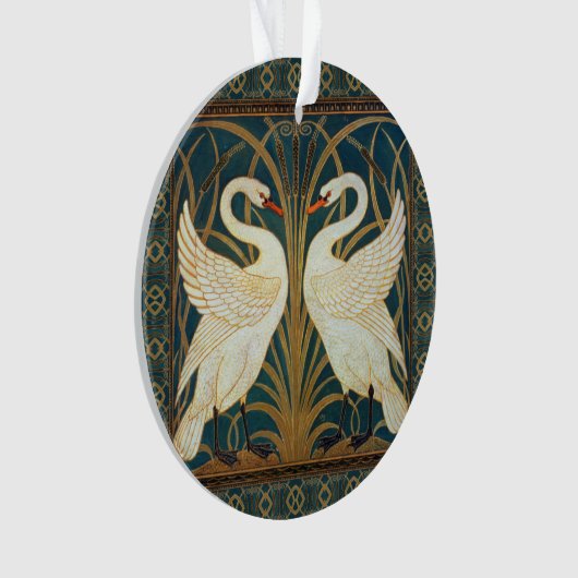 Walter Crane Swan, Rush and Iris Art Nouveau Ornament (Vorderseite)