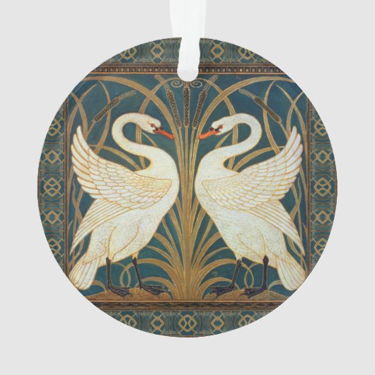 Walter Crane Swan, Rush and Iris Art Nouveau Ornament (Rückseite)