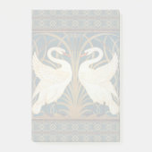 Walter Crane Swan, Rush and Iris Art Nouveau Post-it Klebezettel (Vorderseite)