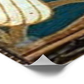 Walter Crane Swan, Rush and Iris Art Nouveau Poster (Ecke)