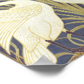 Walter Crane Swan, Rush and Iris Art Nouveau Poster (Ecke)