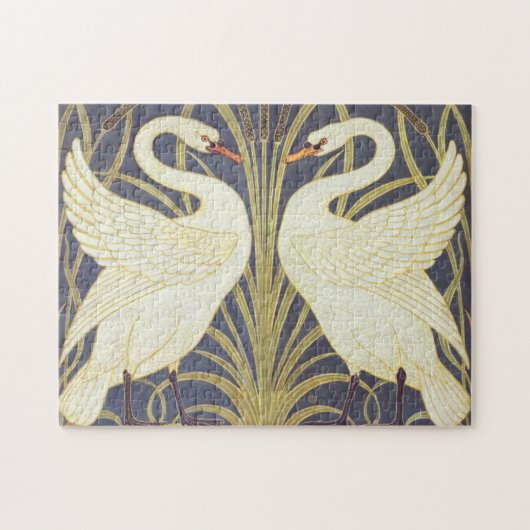 Walter Crane Swan, Rush and Iris Art Nouveau Puzzle (Horizontal)