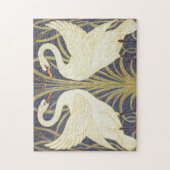 Walter Crane Swan, Rush and Iris Art Nouveau Puzzle (Vertikal)