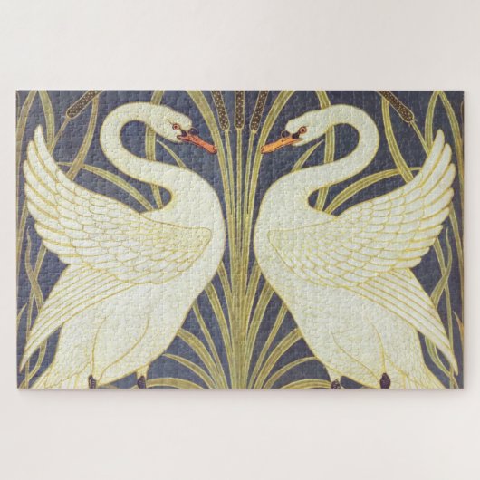 Walter Crane Swan, Rush and Iris Art Nouveau Puzzle (Horizontal)